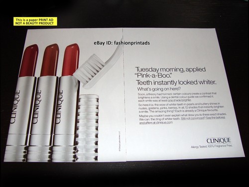 Clinique page print - print, ad