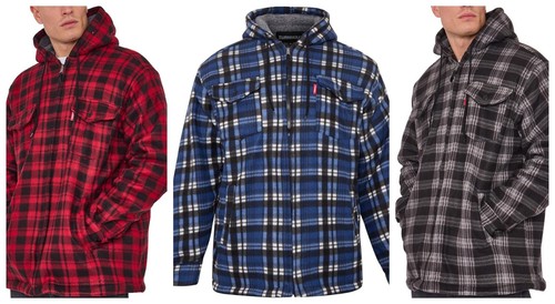 Men fleece hooded - hooded, shirt