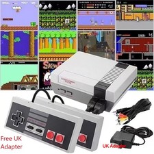 Retro Game Console Video Built In 620 Games With 2 Controllers Free UK Adapter