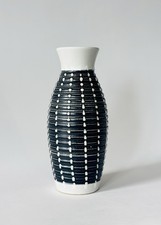 Denby Pottery Stoneware Burlington Black & White Vase Glyn Colledge Vintage 1950