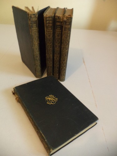 Old antique leather bound - 5,