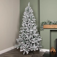 7ft snow flocked artificial - 7ft,