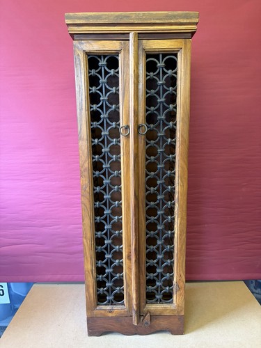 Solid red wood tall storage - tall, cd