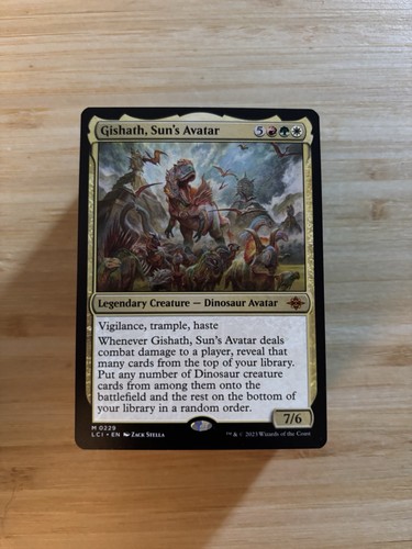 Mtg gishath dinosaur commander - mtg,