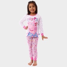 Peppa Pig Pyjamas, Kids Nightwear, Girls Pink Peppa Pig PJs