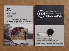 National Trust FOUNTAINS ABBEY Christmas Charity Pin Badge