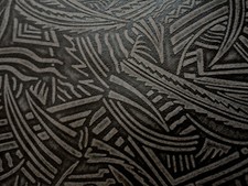 Grey brown ethnic patterned - grey,