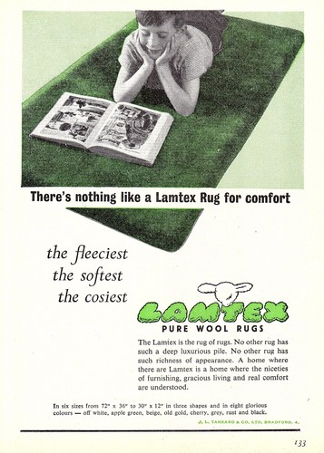 1958 advert for - lamtex, pure