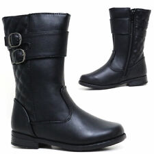 Girls Ankle School Biker Army
