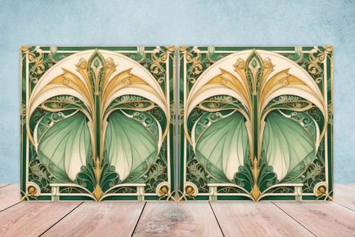 Art deco design ceramic tiles - design,