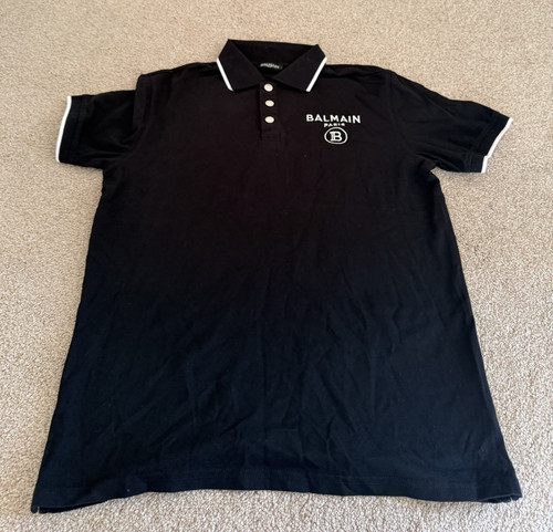 Balmain paris men black polo - balmain, men's