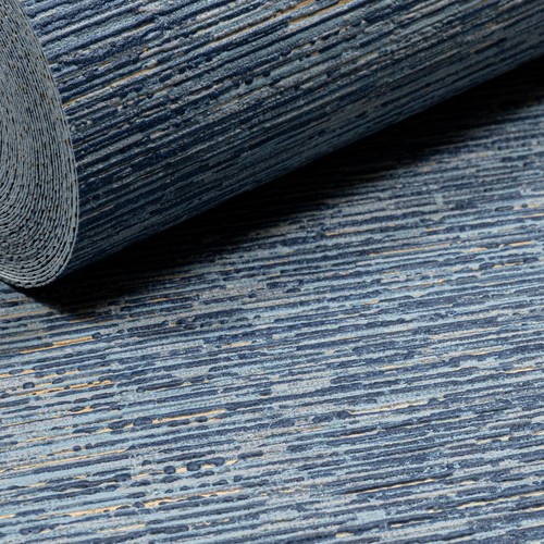 Blue gold metallic wallpaper - blue,
