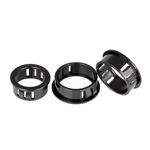 Nylon plastic black - black, round