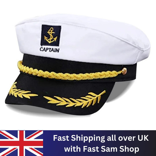 Navy captain hat - hat, skipper