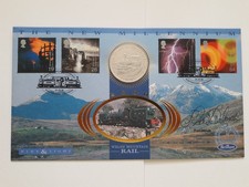 SIGNED BY FRED DIBNAH - WELSH MOUNTAIN RAIL - FIRST DAY COVER.