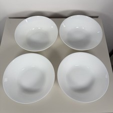 Four Arcopal Style Milk Glass