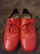 Free-Step Red Real Leather