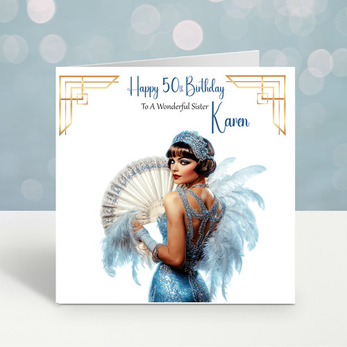 Personalised birthday card art - personalised,