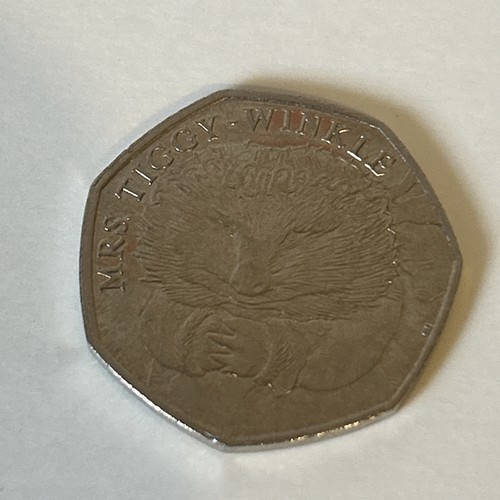 Mrs tiggy winkle 50p - mrs,