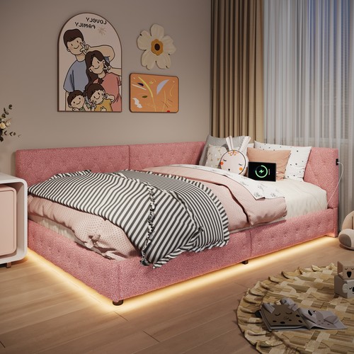 Upholstered double sofa bed - upholstered,