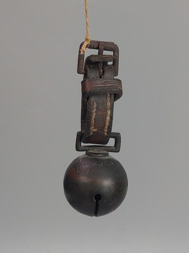 Antique brass horse bell - antique,