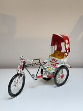 Hand-Painted Wrought Iron Rickshaw Riksha Tuk Tuk model 