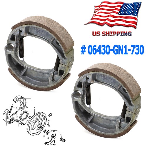Front rear brake shoes pads - front,
