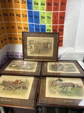 Set of Five hunting scene