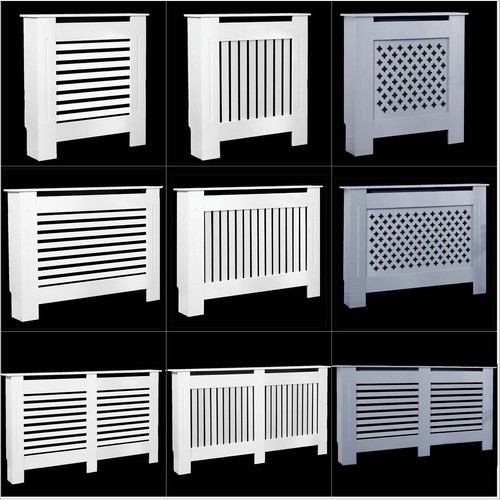 White radiator cover cabinet - radiator,