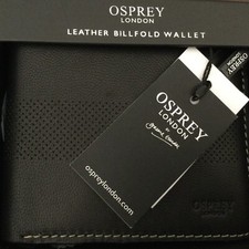 OSPREY LONDON Black Leather