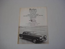advertising Advertising 1977 ROLLS ROYCE SILVER SHADOW