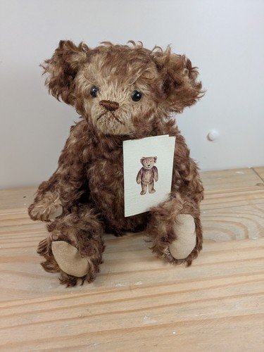 Ooak artist teddy bear joan - teddy, by