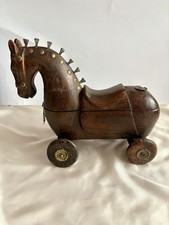 Wooden carved Trojan Horse on