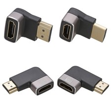 HDMI 2.1 Right Angle Adapter Ultra High Speed 8K60/4K120 Left/Right/Up/Down