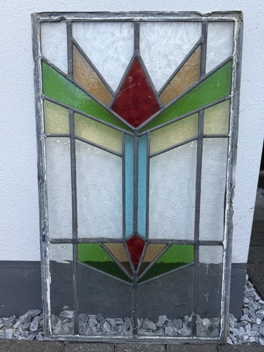 Art deco leaded stained glass - art,