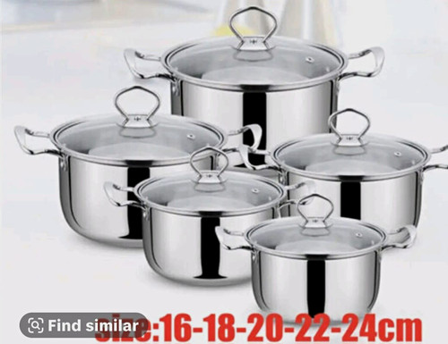 16pc stainless steel pan - 16pc,