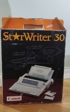 Canon starwriter 30 word processor