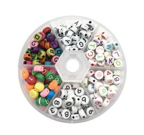 6mm acrylic assorted numbers - assorted,