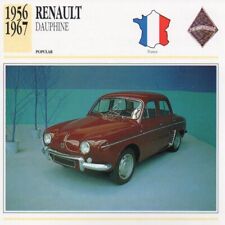 1956-1967 RENAULT DAUPHINE Classic Car Photograph / Information Maxi Card
