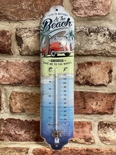 VW BUS on Beach Retro Vintage