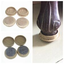 8Pcs Furniture Castor Carpet Chair Leg Wooden Table Felt Pad Floor Protector Cup