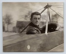 Antique 13cm x 10cm Photo: French Aviation's, Pierre Levasseur.