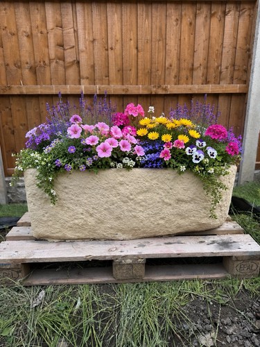 Cast stone planter troughs - stone, planter/troughs
