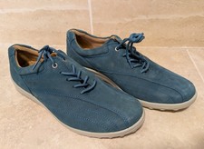 Womens Blue Flat  Hotter Shoes