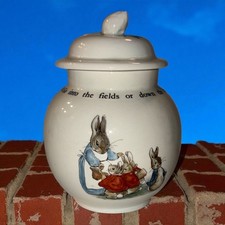 Wedgwood of Etruria & Barlaston Peter Rabbit Sugar Pot, England