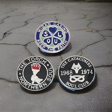 Northern Soul Pin Badges