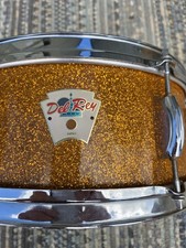 Vintage Snare Drum - Del Ray Japan in Golden sparkle great collector drum VGC