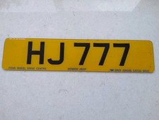 Cherished Registration Number HJ 777