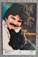 Bob Carolgees Signed Photo With Spit The Dog - Surprise Surprise Star & Comedian