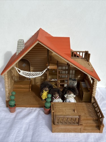 Sylvanian families log cabin - families,